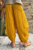 Kiti Paisley Damask 7/8 Barrel Leg Pant Tumeric